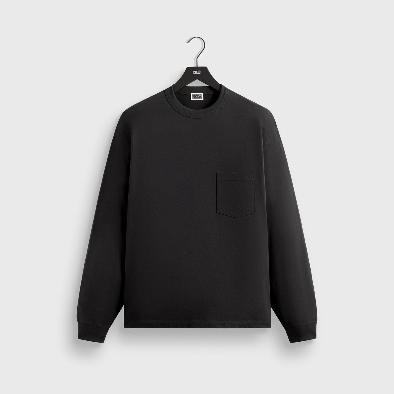 Men Kith Kith Long Sleeve Leonard Pocket Tee - Black