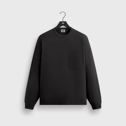 Men Kith Kith Long Sleeve Leonard Pocket Tee - Black