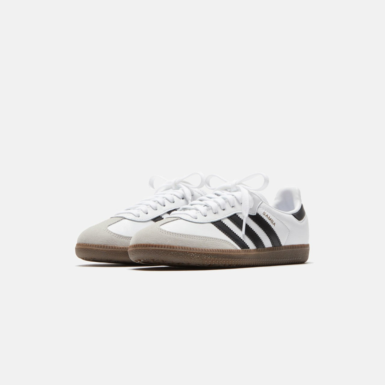 Kids Kith adidas GS Samba OG - Footwear White / Core Black / Gum