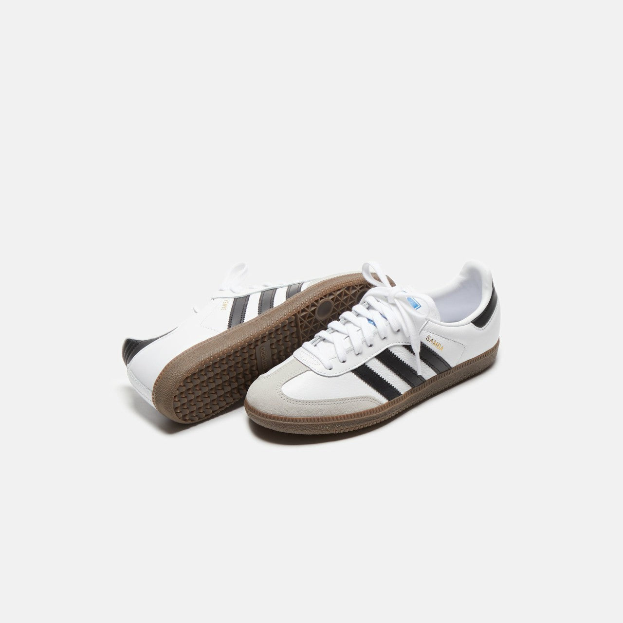 Kids Kith adidas GS Samba OG - Footwear White / Core Black / Gum