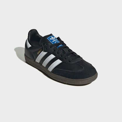 Kids Kith adidas GS Samba OG - Core Black / White / Gum