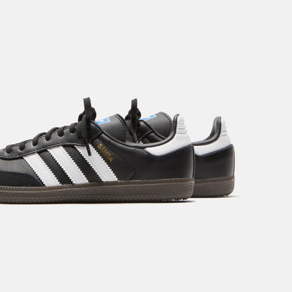 Kids Kith adidas PS Samba OG - Core Black / White / Gum