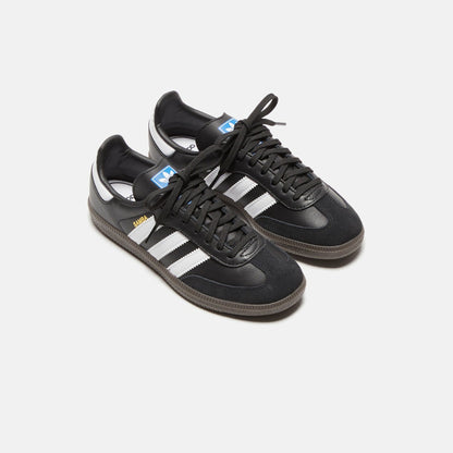 Kids Kith adidas PS Samba OG - Core Black / White / Gum