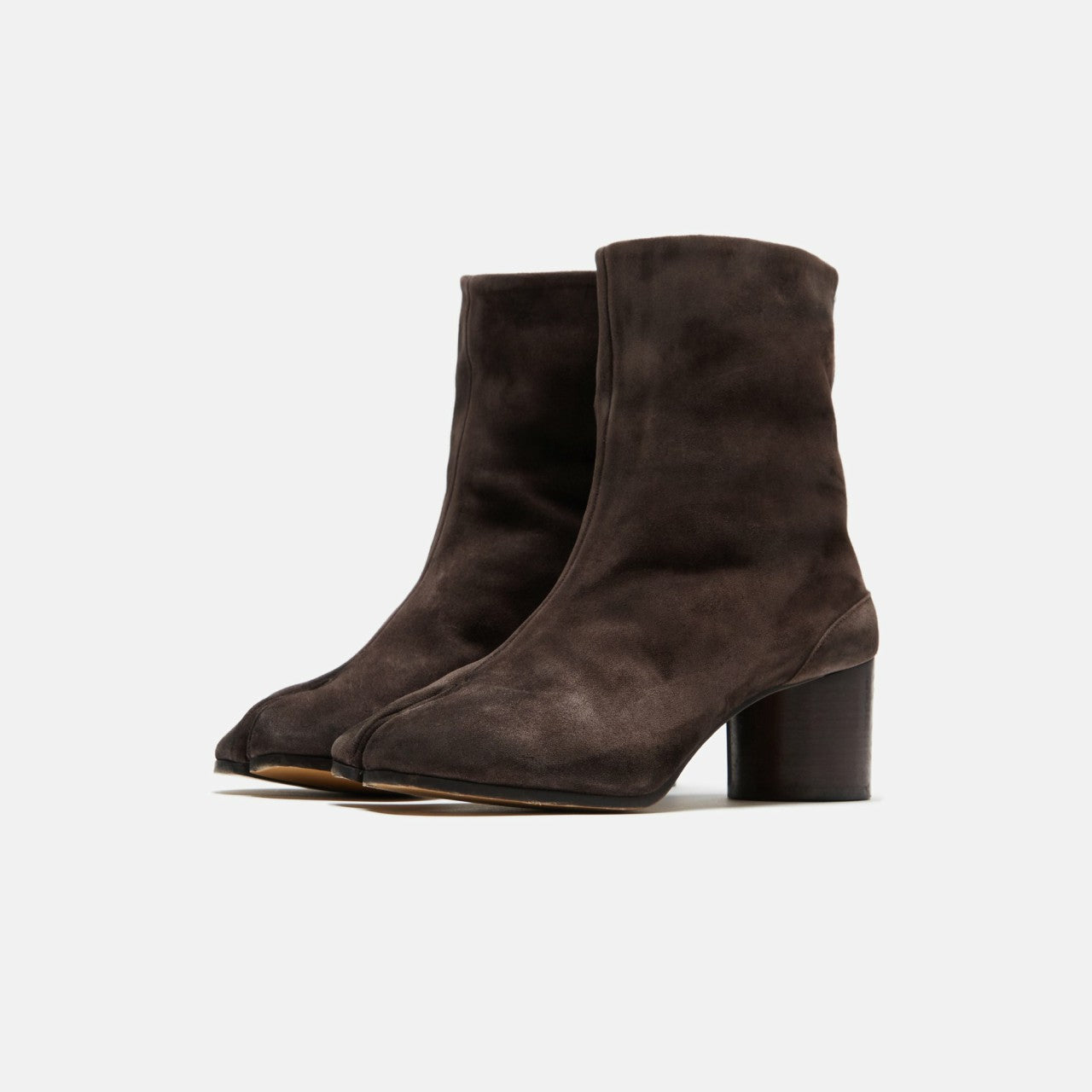 Men|Women Kith Maison Margiela WMNS Tabi Ankle Boots H60 - Dark Brown Suede