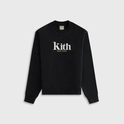 Women Kith Kith Women Asher New York Crewneck - Black