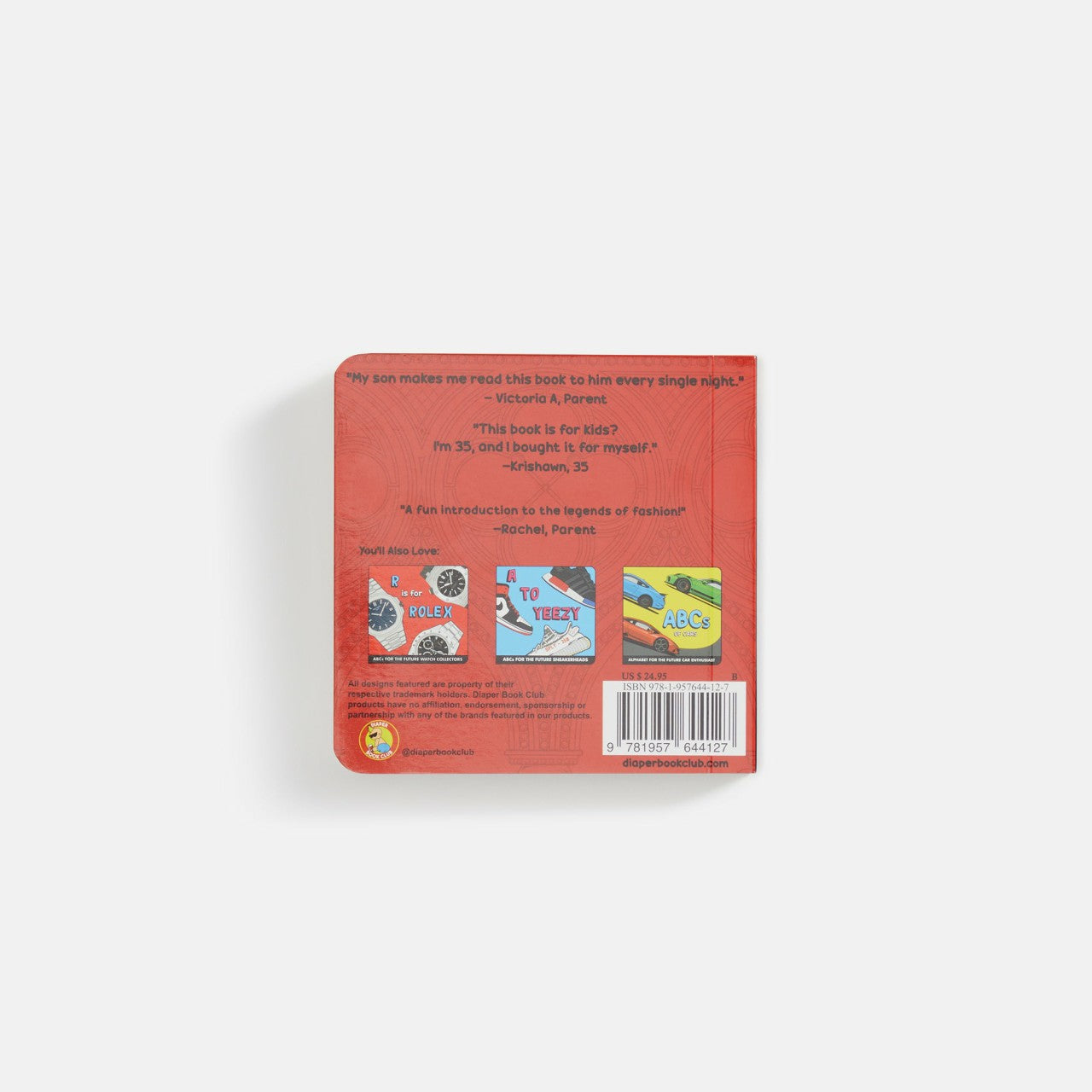 Men|Women Kith Diaper Book Club ABCs of Fashion - Alphabet for the Future Fashion