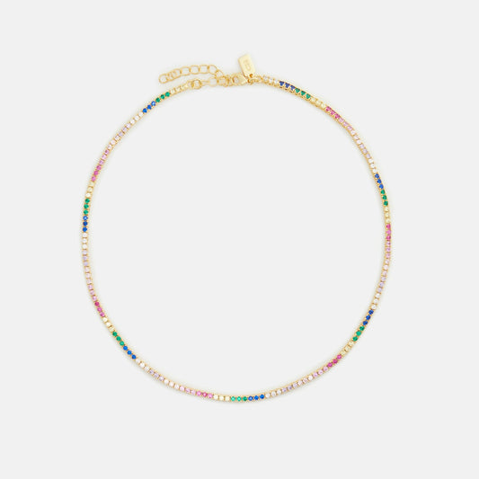 Women Kith Crystal Haze Mini Serena Necklace - Multi