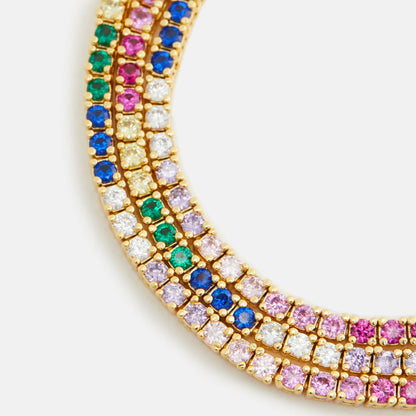 Women Kith Crystal Haze Mini Serena Necklace - Multi