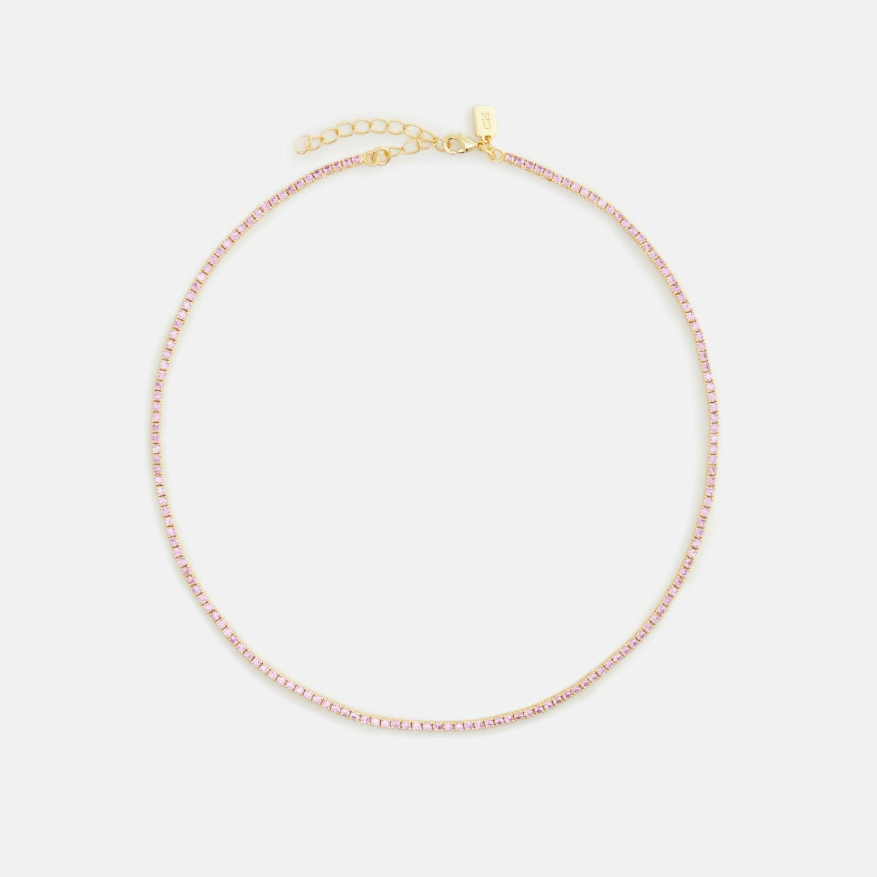 Women Kith Crystal Haze Mini Serena Necklace - Pink