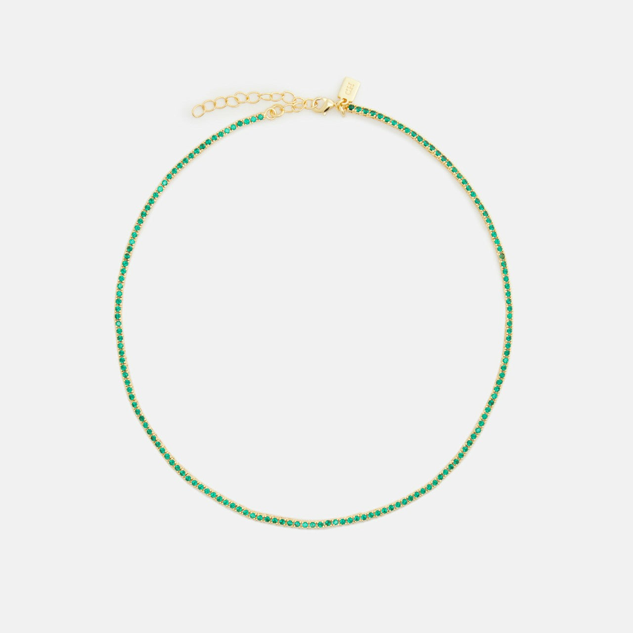 Women Kith Crystal Haze Mini Serena Necklace - Green