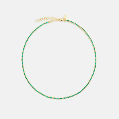 Women Kith Crystal Haze Mini Serena Necklace - Green