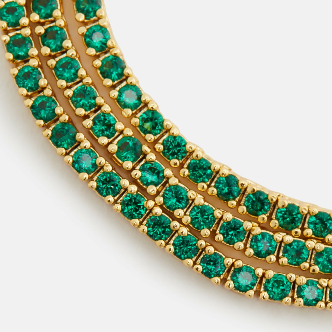 Women Kith Crystal Haze Mini Serena Necklace - Green
