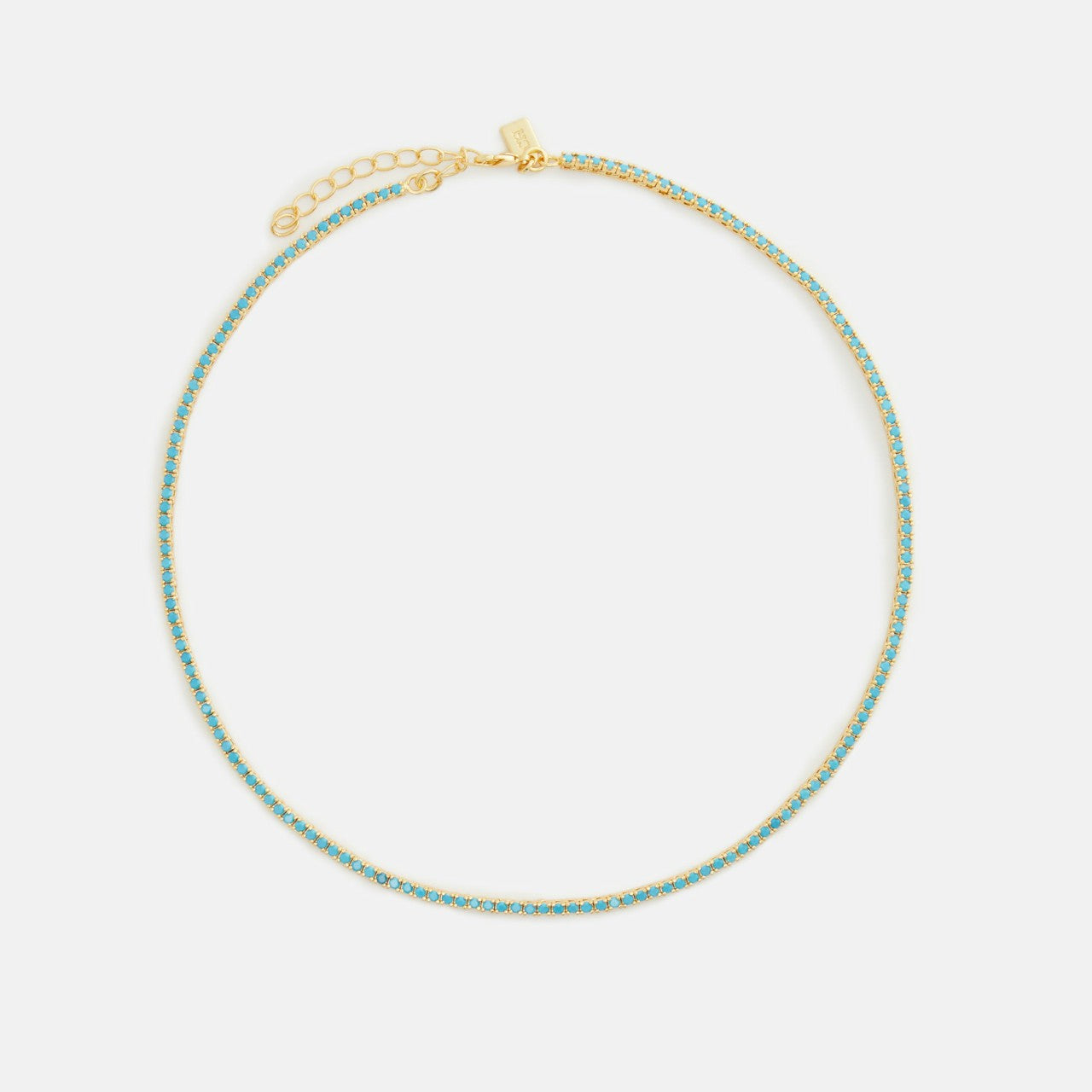 Women Kith Crystal Haze Mini Serena Necklace - Blue