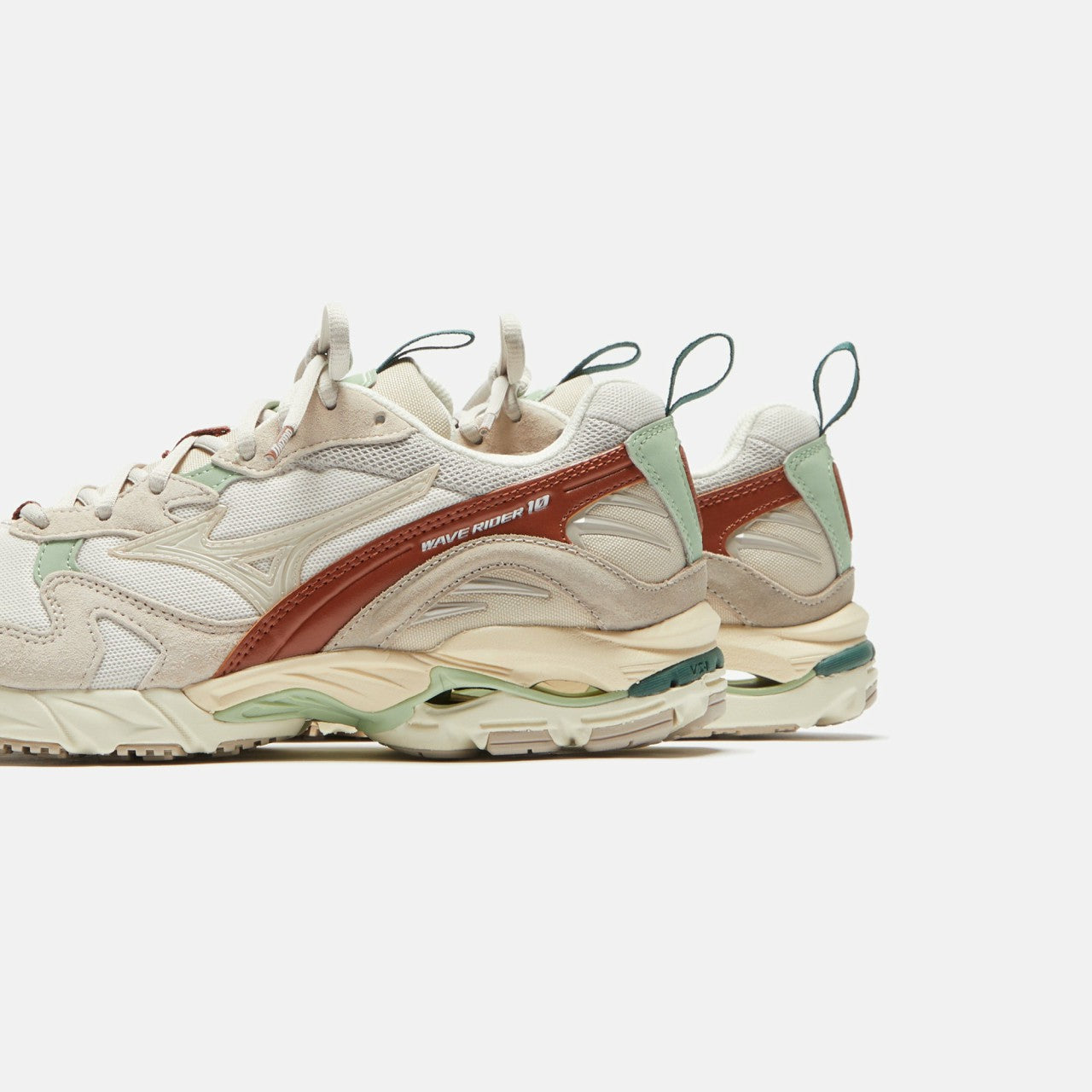 Men Kith Mizuno Wave Rider 10 - Silver Cloud / White Sand