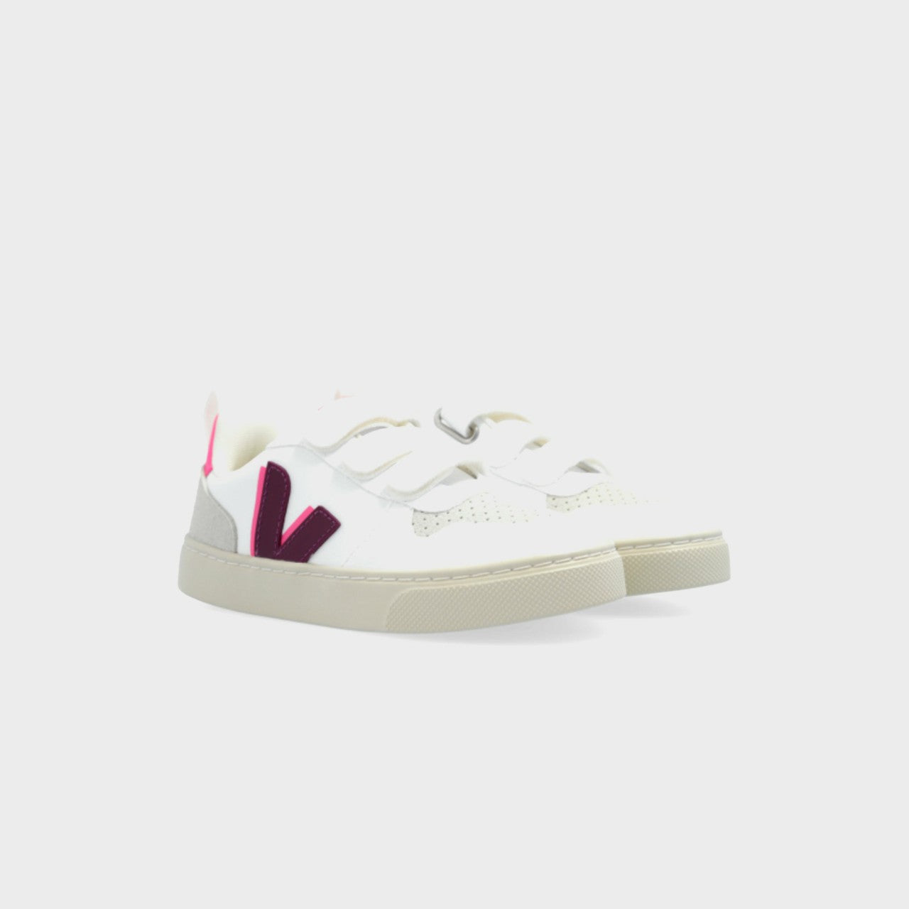 Kids Kith Veja PS V-10 - White / Magenta Sari