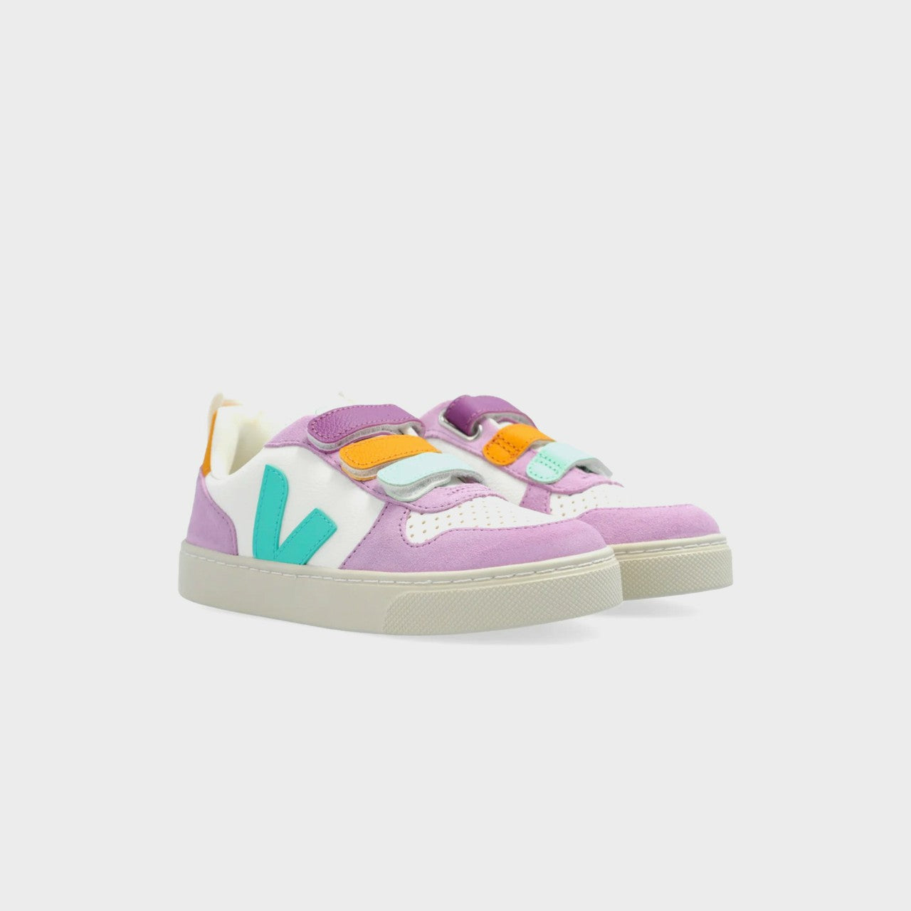 Kids Kith Veja Kids V-10 - Extra White / Multico / Fresh Mint