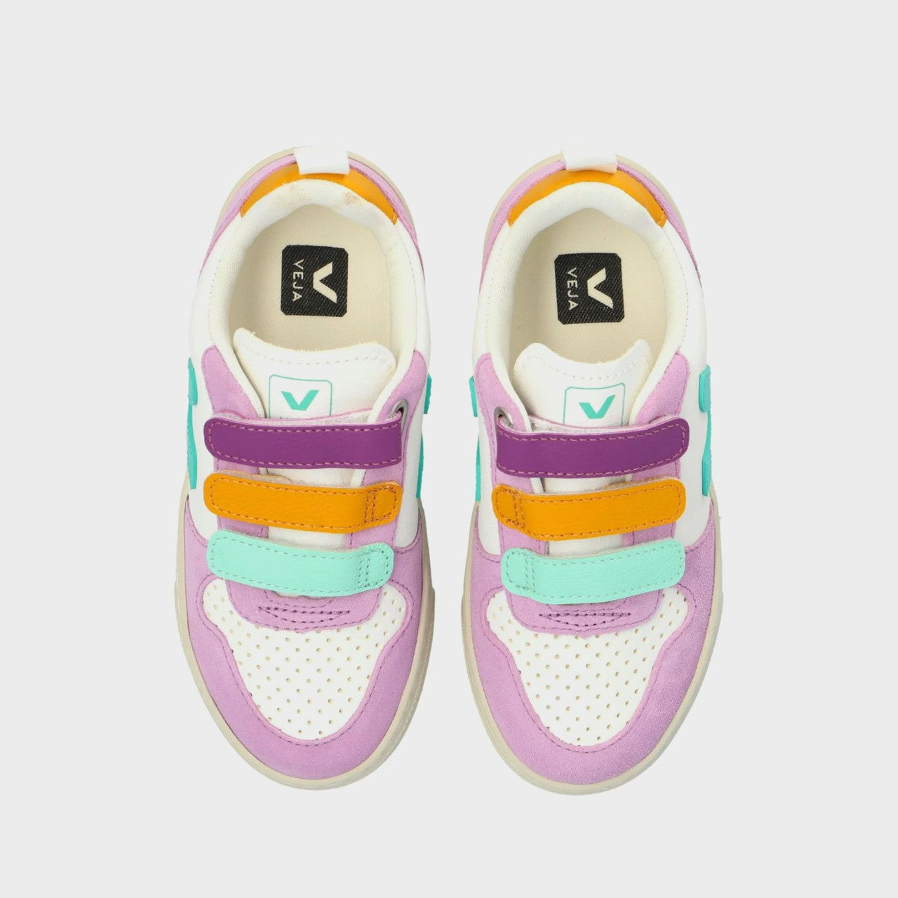Kids Kith Veja Kids V-10 - Extra White / Multico / Fresh Mint