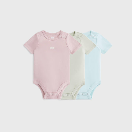 Kids Kith Kith Baby Palette 3-Pack Bodysuit - Dusty Quartz