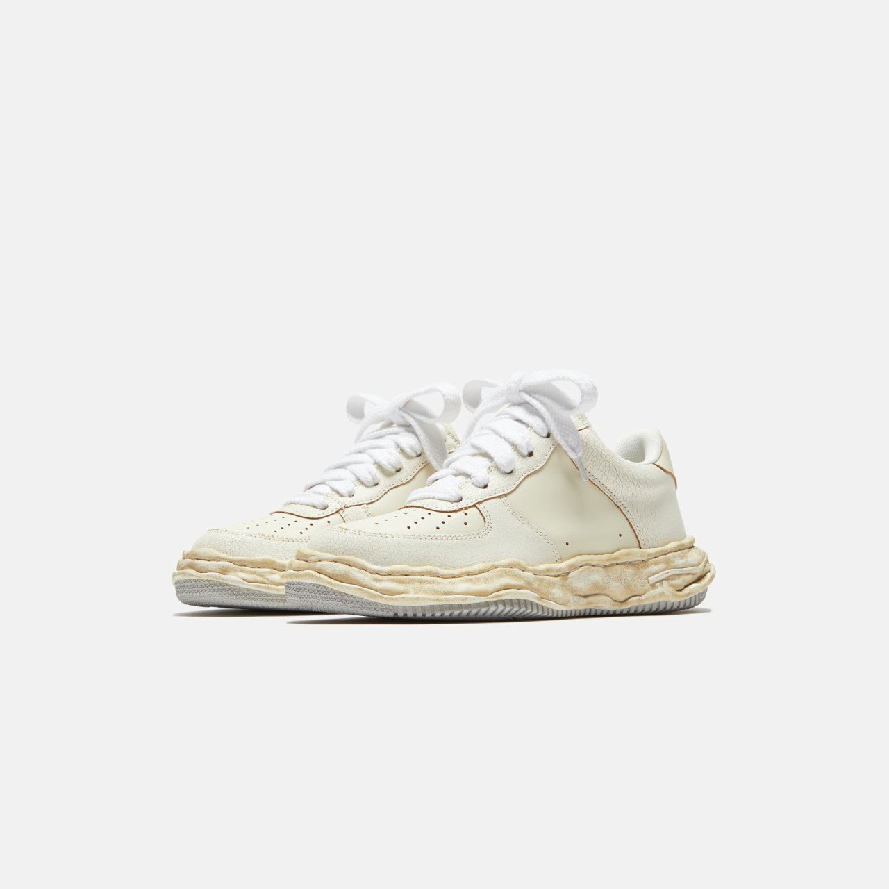 Men|Women Kith Mihara Yasuhiro Wayne - Cracking Leather / White