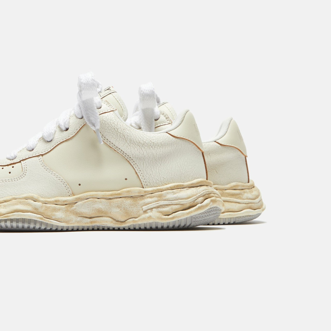 Men|Women Kith Mihara Yasuhiro Wayne - Cracking Leather / White