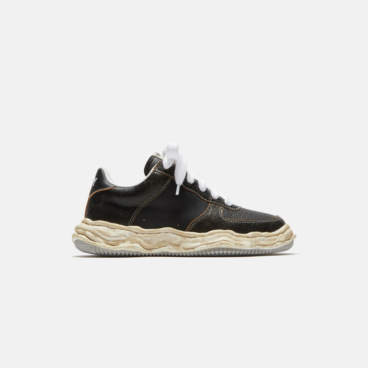Men Kith Mihara Yasuhiro Wayne - Cracking Leather / Black