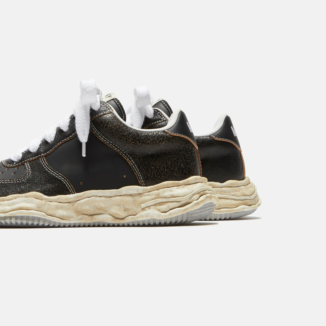 Men Kith Mihara Yasuhiro Wayne - Cracking Leather / Black
