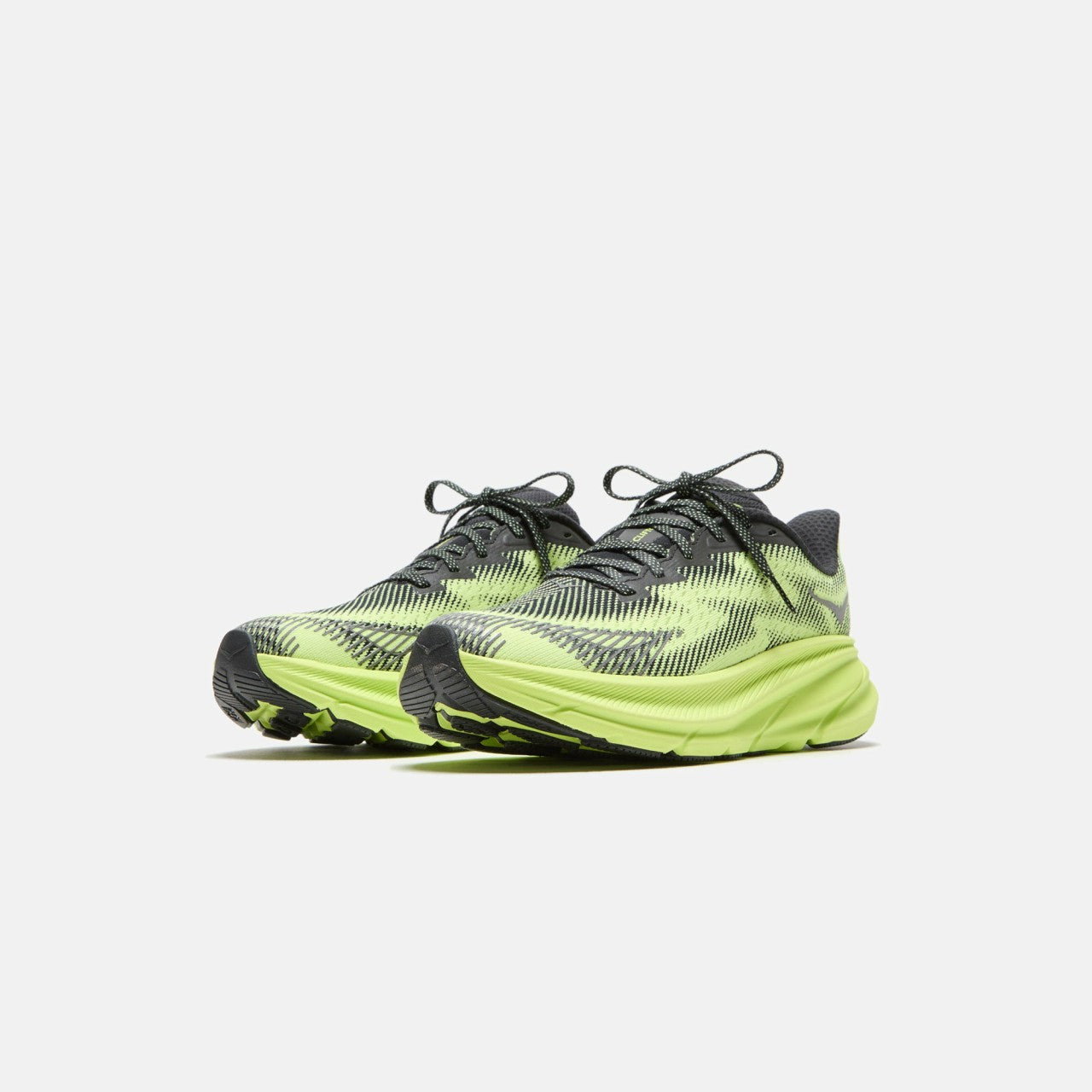Men|Women Kith HOKA Clifton 9 GTX TS - Black / Lettuce