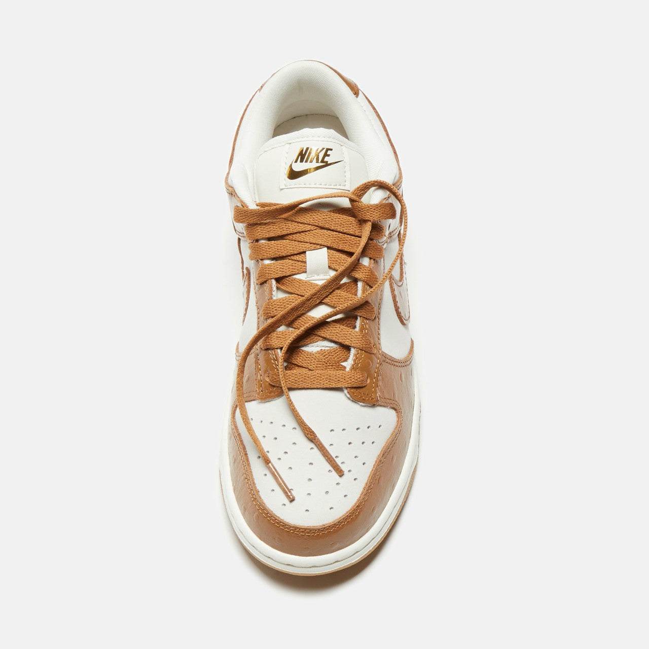 Women Kith Nike WMNS Dunk Low LX - Phantom / Ale Brown / Sail / Metallic Gold