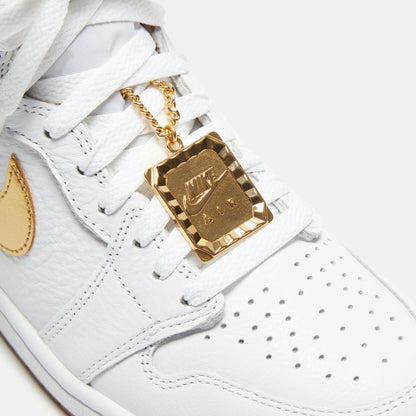 Women Kith Jordan WMNS Air Jordan 1 High OG - White / Metallic Gold / Gum Light B