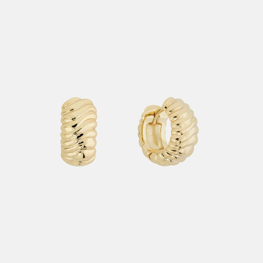 Women Kith SHASHI Frances Huggie Earring - Gold