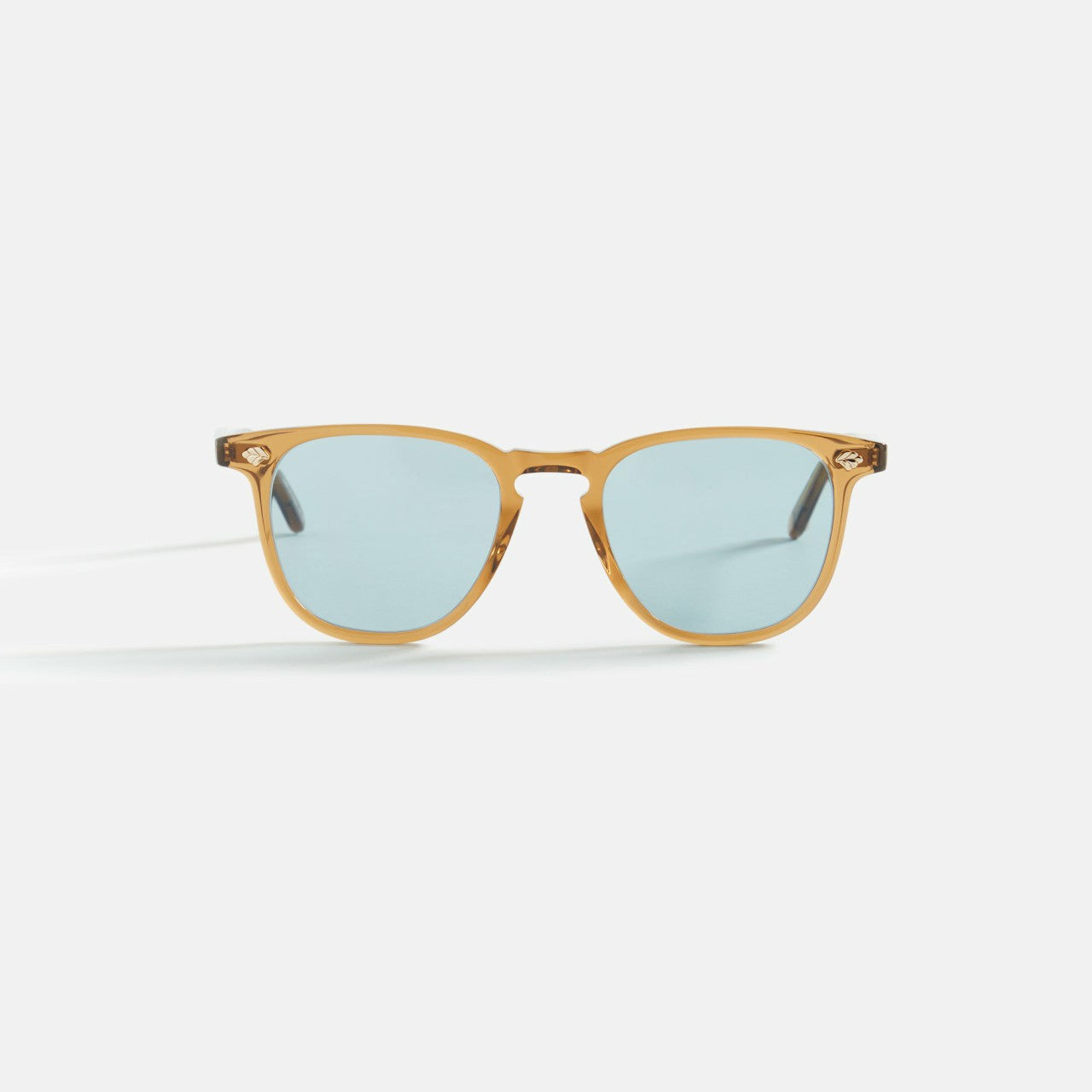 Men Kith Garrett Leight Brooks II Sun - Caramel / Pure Blue