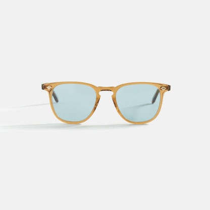 Men Kith Garrett Leight Brooks II Sun - Caramel / Pure Blue