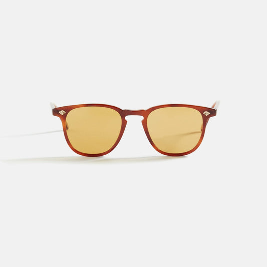 Men Kith Garrett Leight Brooks II Sun - Vintage Burnt Tortoise / Pure Maple