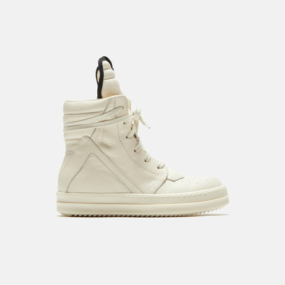 Men|Women|Kids Kith Rick Owens Kids Geobasket - Milk / Milk / Milk Scarpe in Pelle