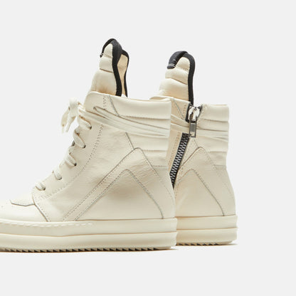 Men|Women|Kids Kith Rick Owens Kids Geobasket - Milk / Milk / Milk Scarpe in Pelle
