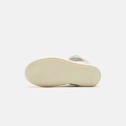 Men|Women|Kids Kith Rick Owens Kids Geobasket - Dust / Milk / Milk Scarpe in Pelle