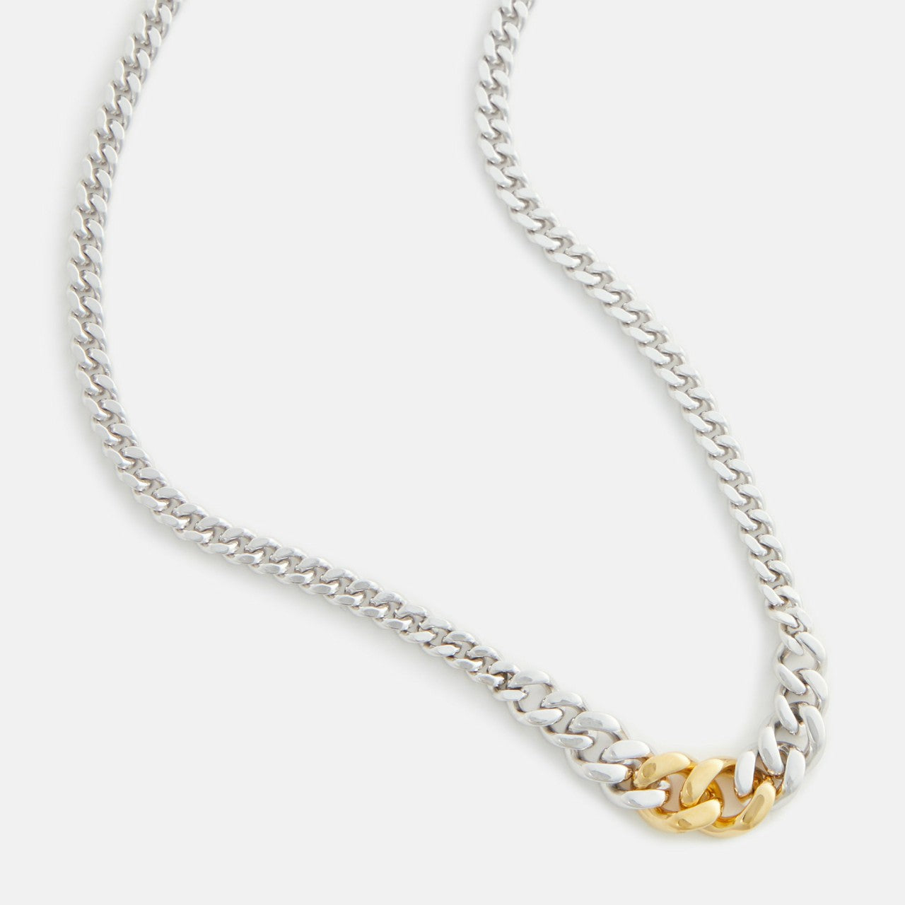Men Kith Tom Wood Dean Chain Duo 18 - Silver / Gold