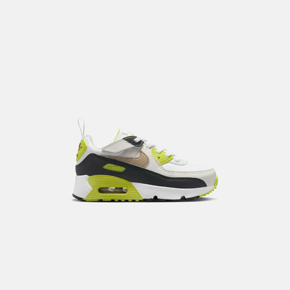 Kids Kith Nike PS Air Max 90 Easyon - White / Khaki / Cyber / Dark Smoke Grey