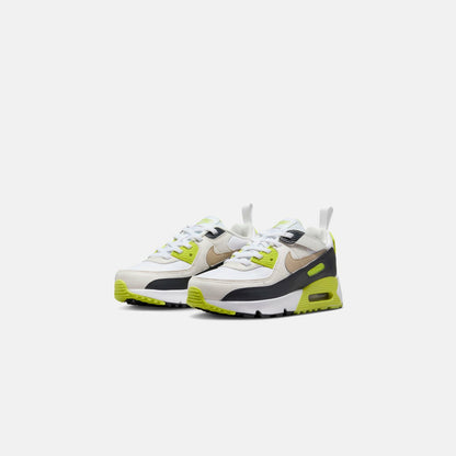 Kids Kith Nike PS Air Max 90 Easyon - White / Khaki / Cyber / Dark Smoke Grey