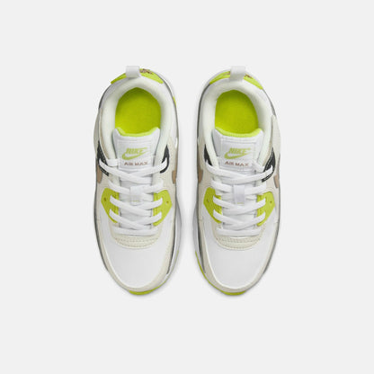 Kids Kith Nike PS Air Max 90 Easyon - White / Khaki / Cyber / Dark Smoke Grey