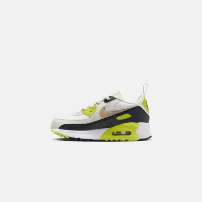 Kids Kith Nike PS Air Max 90 Easyon - White / Khaki / Cyber / Dark Smoke Grey
