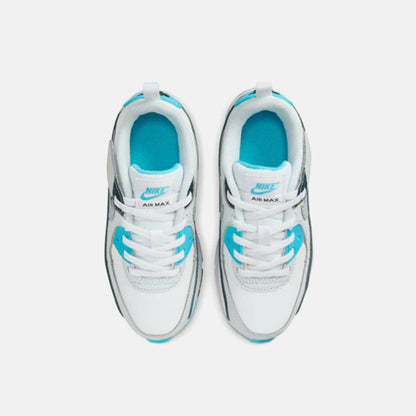Kids Kith Nike PS Air Max 90 Easyon - White / Wolf Grey / Baltic Blue