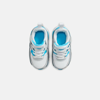 Kids Kith Nike TD Air Max 90 Easyon - White / Wolf Grey / Baltic Blue