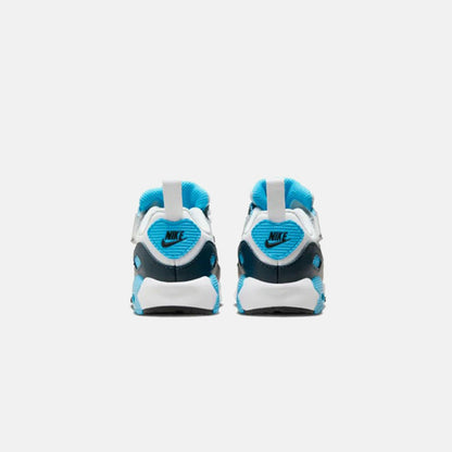 Kids Kith Nike TD Air Max 90 Easyon - White / Wolf Grey / Baltic Blue