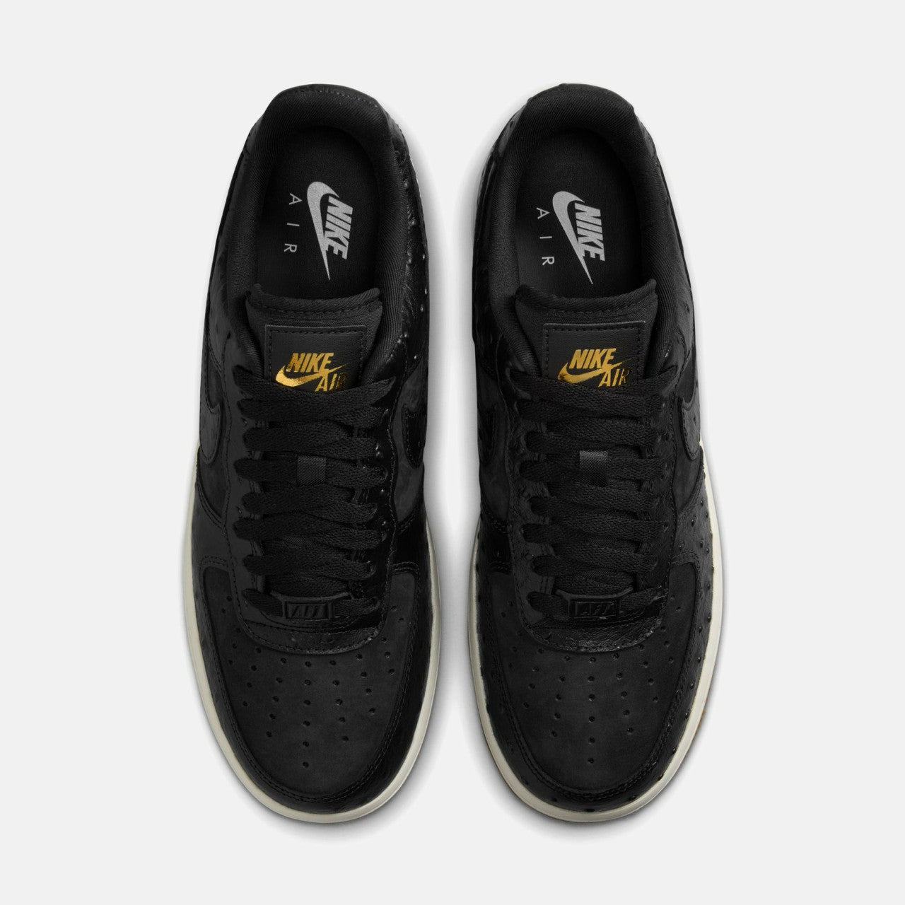 Women Kith Nike WMNS Air Force 1 Low - Black / Sail / Gum Light Brown