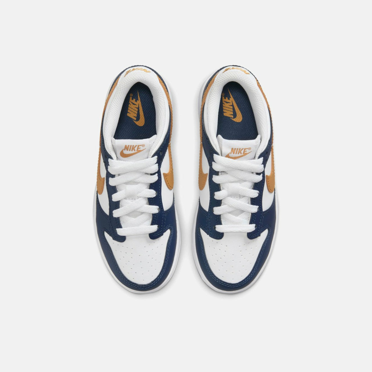 Kids Kith Nike PS Dunk Low - White / Wheat / Midnight Navy