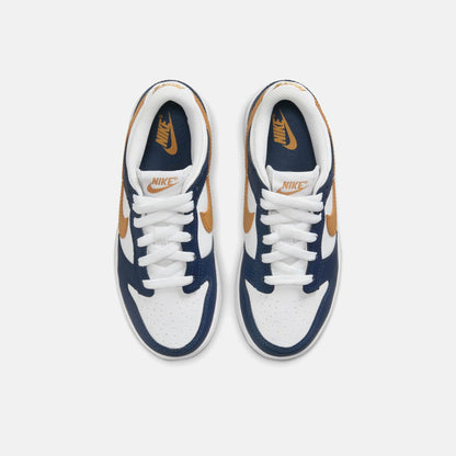Kids Kith Nike PS Dunk Low - White / Wheat / Midnight Navy