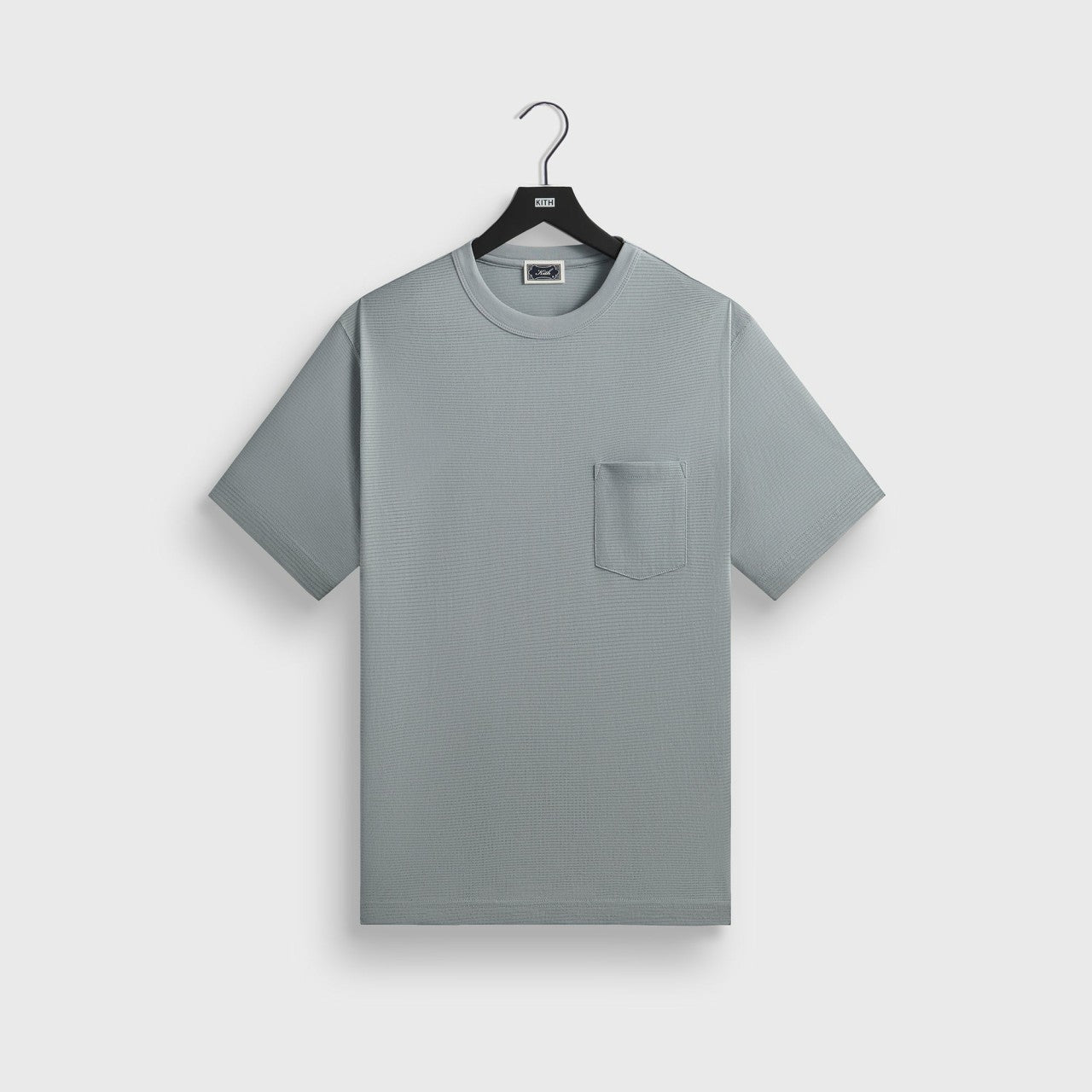Men Kith Kith Pointelle Mesh Leonard Pocket Tee - Light Indigo