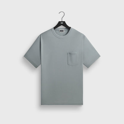 Men Kith Kith Pointelle Mesh Leonard Pocket Tee - Light Indigo