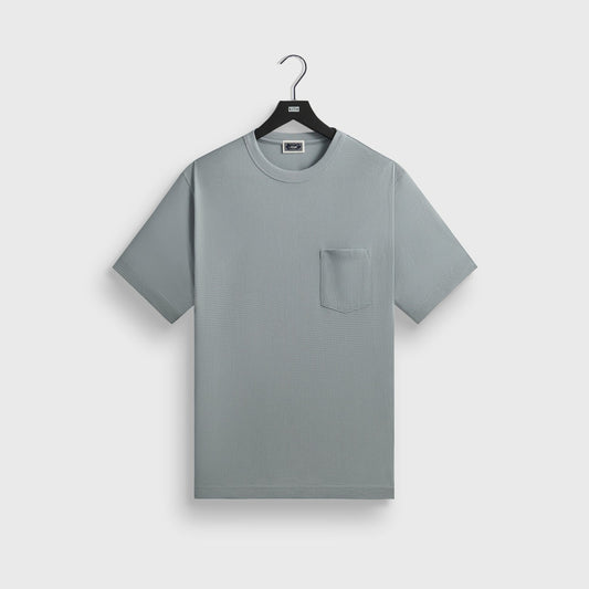 Men Kith Kith Pointelle Mesh Leonard Pocket Tee - Light Indigo